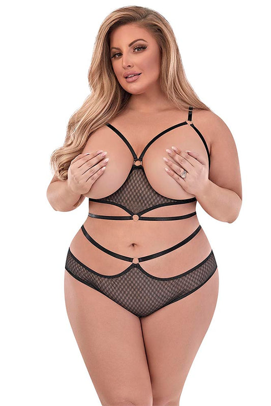 M249 Cupless Bra & Crotchless Panty Set