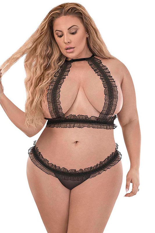 M250 Halter Bra & Split Crotch Thong