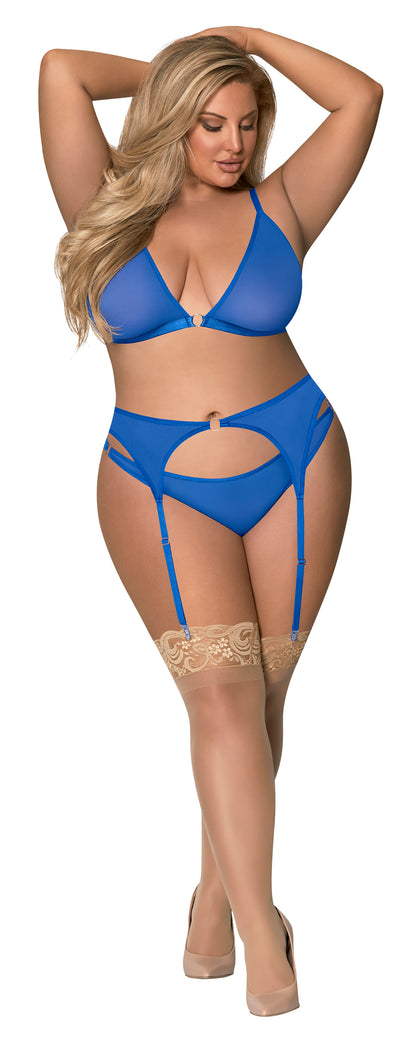 M260 Bra, Garter & Rouched Panty