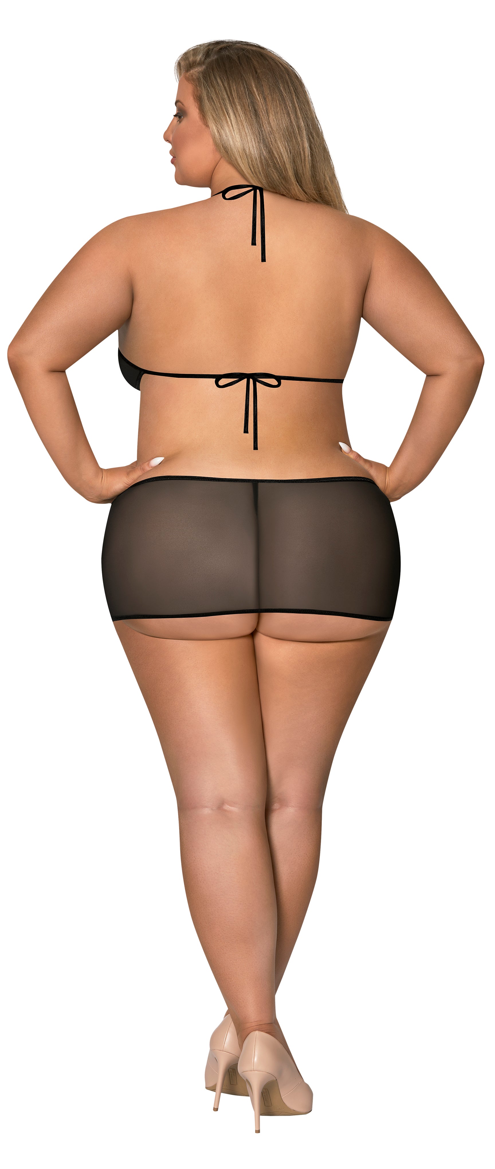M261 Cut Out Dress & G-Set - Back View