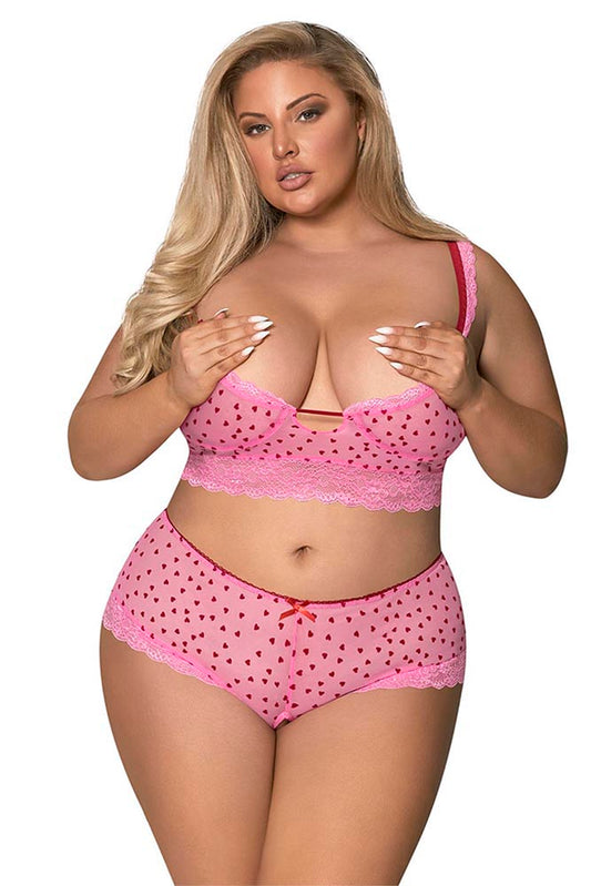 M265 Demi Bra & Split Crotch Short