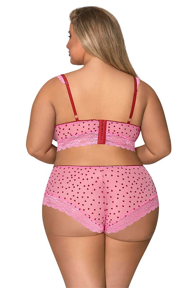 M265 Demi Bra & Split Crotch Short - Back View