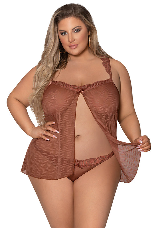M274 Fly Away Baby Doll & Thong Set