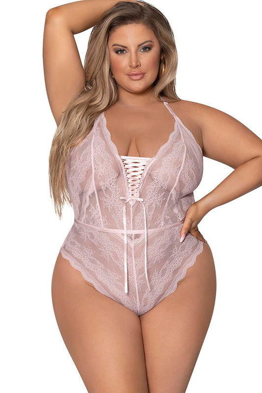 M282 Strappy Back Teddy w/Snap Crotch