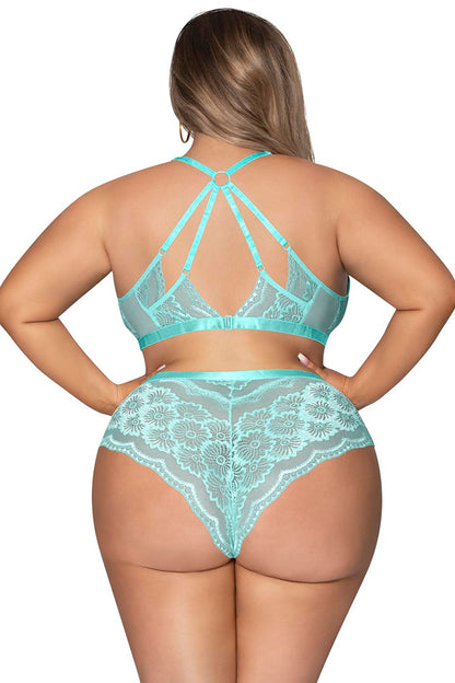 M283 Strappy Back Cami & Short Set - Back View