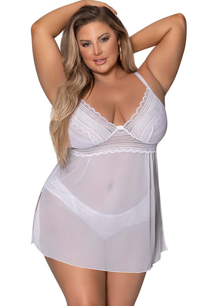 M291 Baby Doll & Split Crotch Tanga