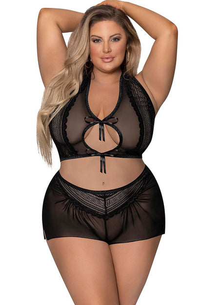 M292 Tie Front Halter & Tap Pant