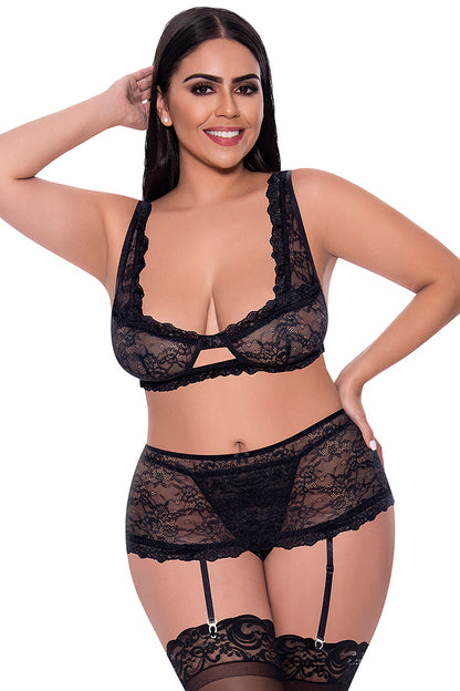M311 Bralette, Garter Skirt & G-Set
