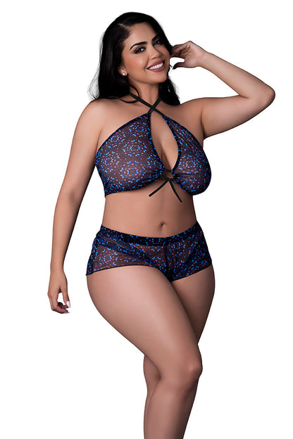 M404 Halter Top & Hot Short Set