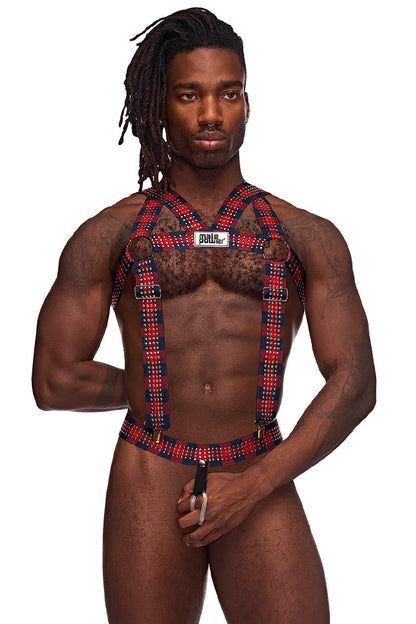 PAK892 Elastic Studded Harness with Ring