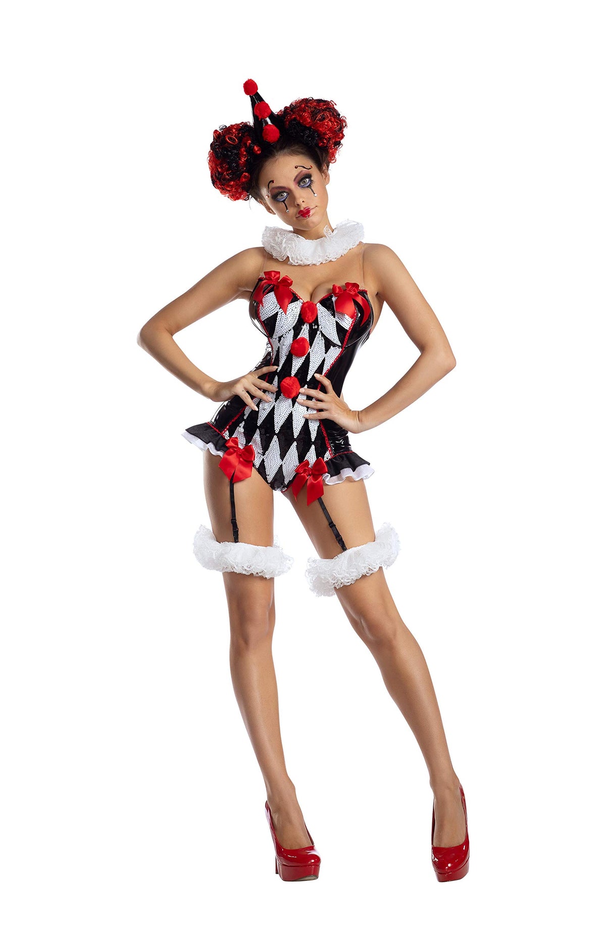 Party King Women's Dark Harlequin Costume