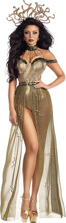 Party King Women's Medusa Costume (Used; no brooch)