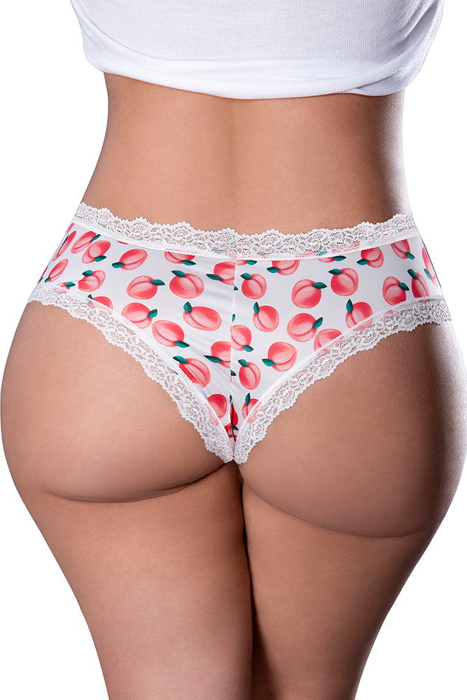 PL02 Crotchless Boy Short w/ Lube - Back View