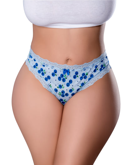 PL03 Crotchless Thong w/ Lube