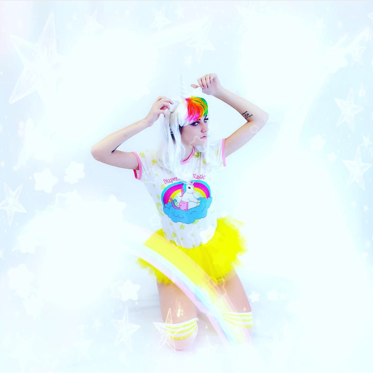 Rainbow Baby Unicorn Romper