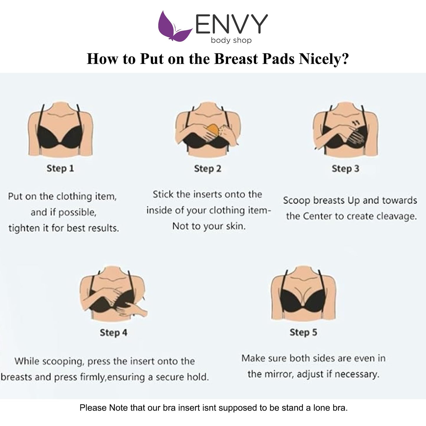 Envy Body Shop Breast Pads Lumpectomy Enhancer