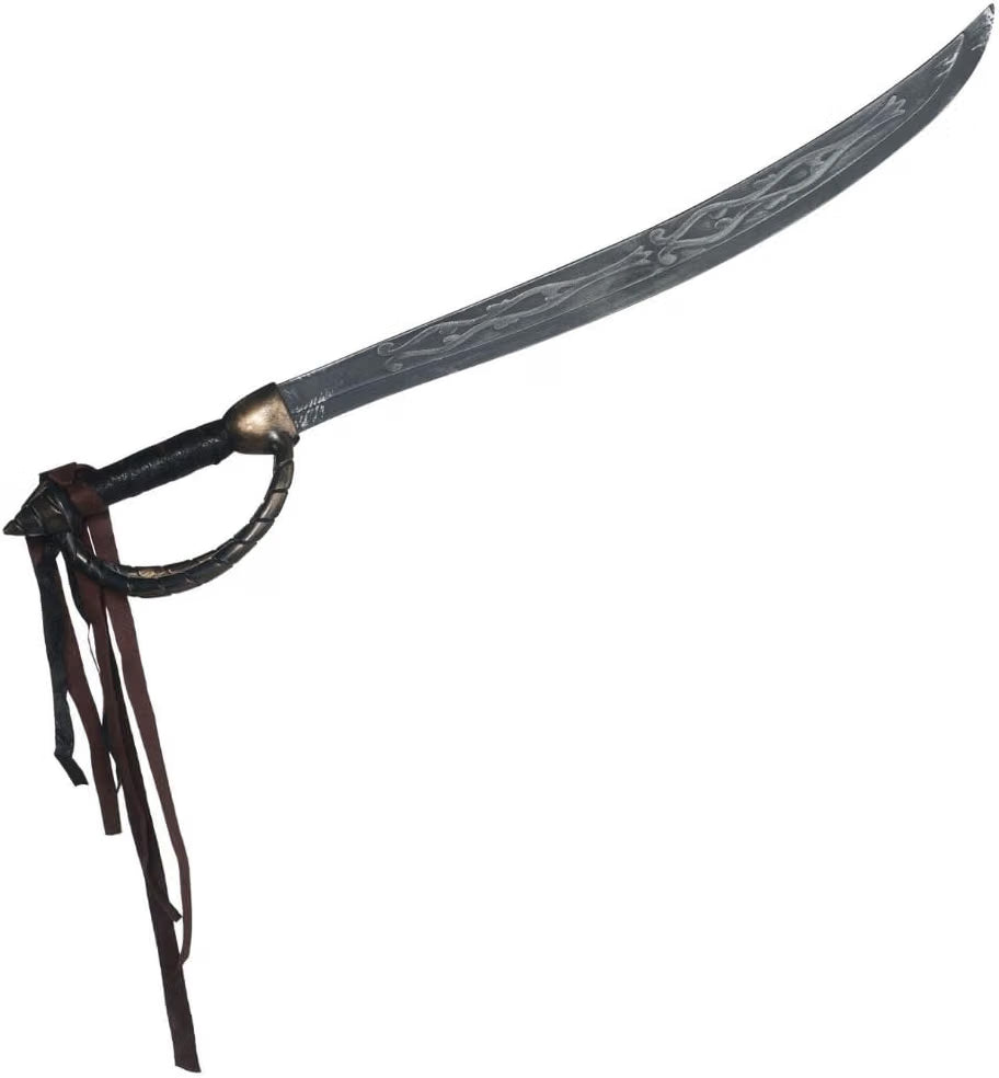 Gray Plastic Pirate Cutlass Sword 1 Pc. - Authentic Look & Durable Design: Ideal for Parties, Plays & Costume Accessory