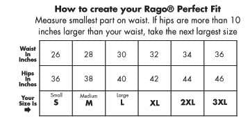 Rago Panty Brief Light Shaping/Removable Pads