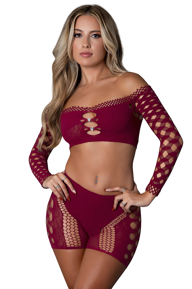 S176 Crop Top & Short Set