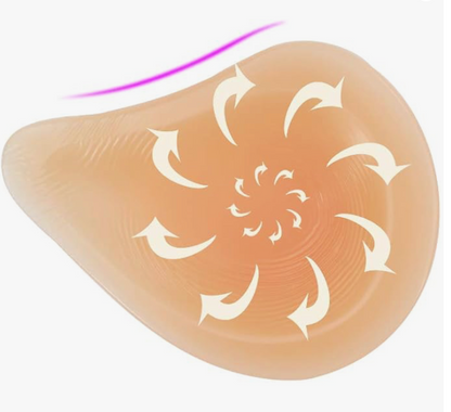 L-Shaped Silicone Breast Forms – Mastectomy, Crossdresser & Transgender Fit, Right