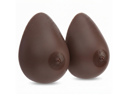 Envy Body Shop Realistic Brown Silicone Breast Forms Prosthetic