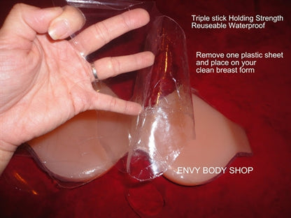 Envy Body Shop Exclusive Silicone Adhesive Breast Pads for No bra needed Breast Form