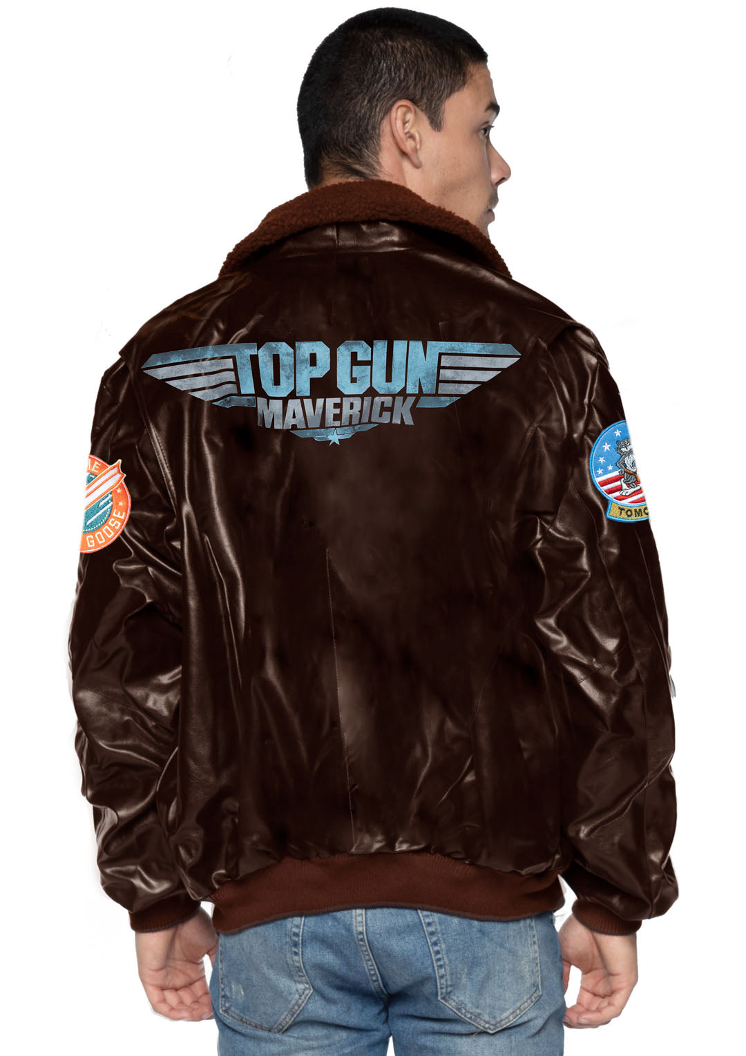 Leg Avenue Top Gun: Maverick Bomber Jacket, Brown,