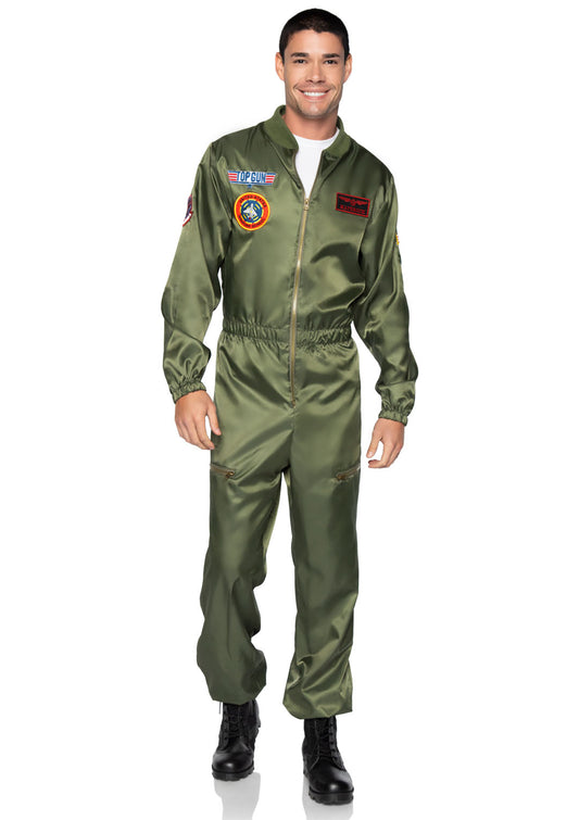 Leg Avenue Top Gun Men's Parachute Flight Suit, Khaki,