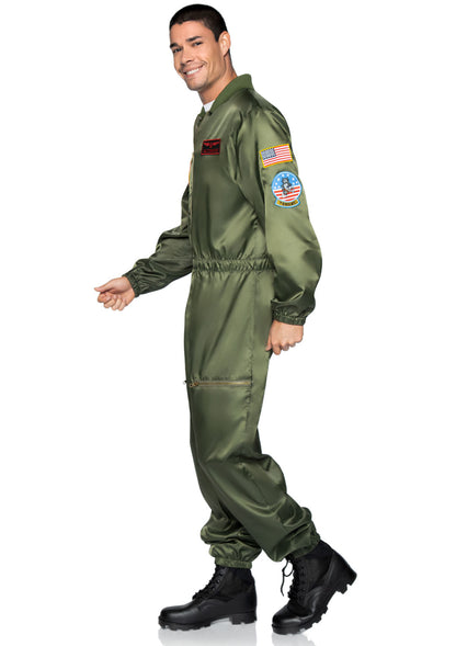 Leg Avenue Top Gun Men's Parachute Flight Suit, Khaki,