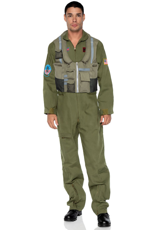 Leg Avenue Top Gun: Maverick Flight Vest, Khaki,