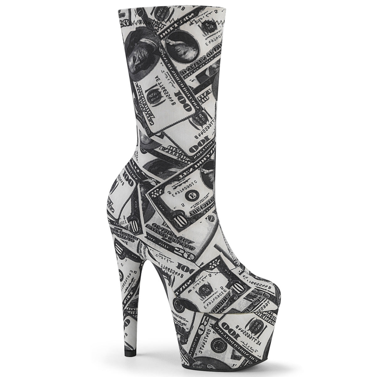 ADORE-1002DP *7" Heel, 2 3/4" PF Pull-On Stretch Sock-Like Ankle Bootie