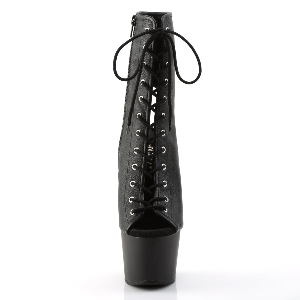 ADORE-1016 7" Heel, 2 3/4" PF Open Toe/Heel Ankle Boot, Side Zip