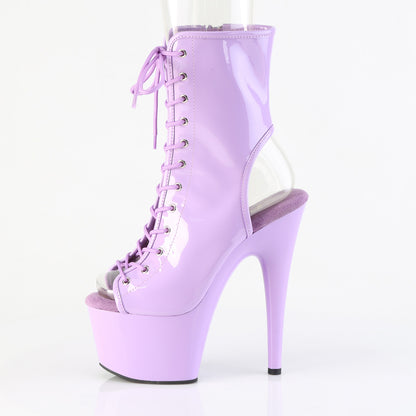ADORE-1016 7" Heel, 2 3/4" PF Open Toe/Heel Ankle Boot, Side Zip