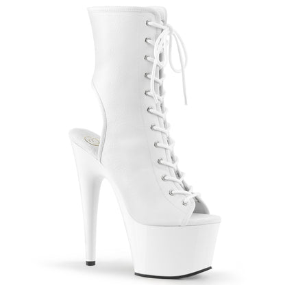 ADORE-1016 7" Heel, 2 3/4" PF Open Toe/Heel Ankle Boot, Side Zip