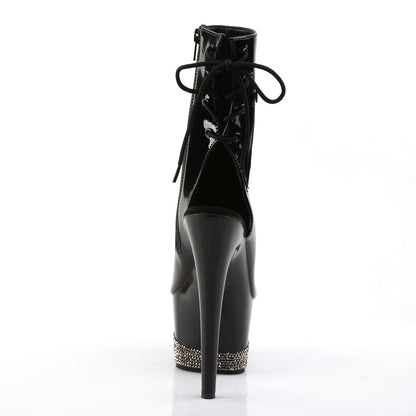 ADORE-1018-3 7" Heel, 2 3/4" PF Open Toe/Heel Ankle Boot, Side Zip