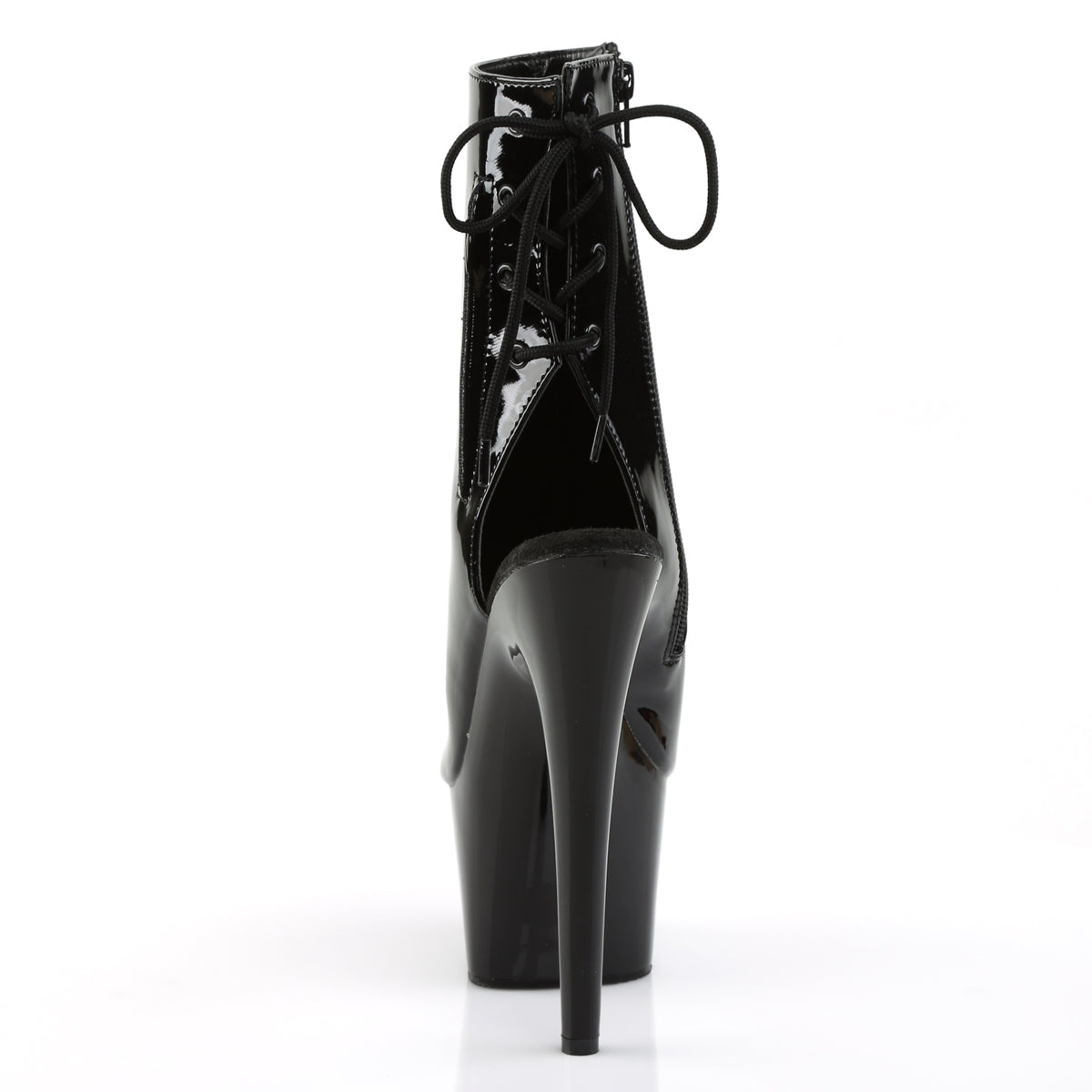 ADORE-1018 7" Heel, 2 3/4" PF Open Toe/Heel Ankle Boot, Side Zip