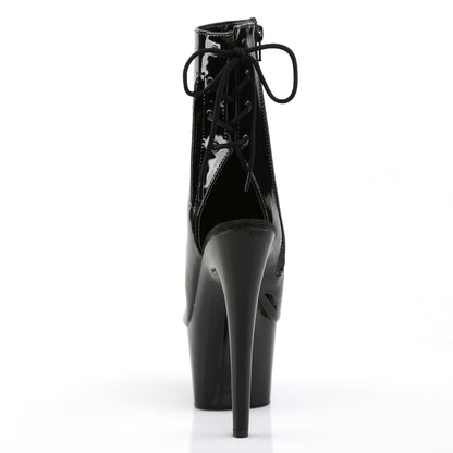 ADORE-1018 7" Heel, 2 3/4" PF Open Toe/Heel Ankle Boot, Side Zip