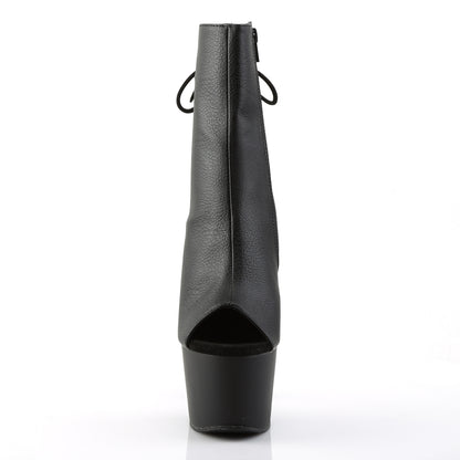 ADORE-1018 7" Heel, 2 3/4" PF Open Toe/Heel Ankle Boot, Side Zip