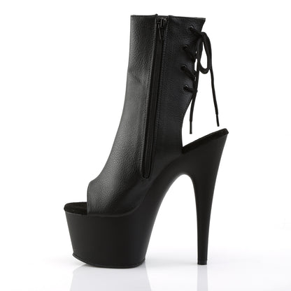 ADORE-1018 7" Heel, 2 3/4" PF Open Toe/Heel Ankle Boot, Side Zip