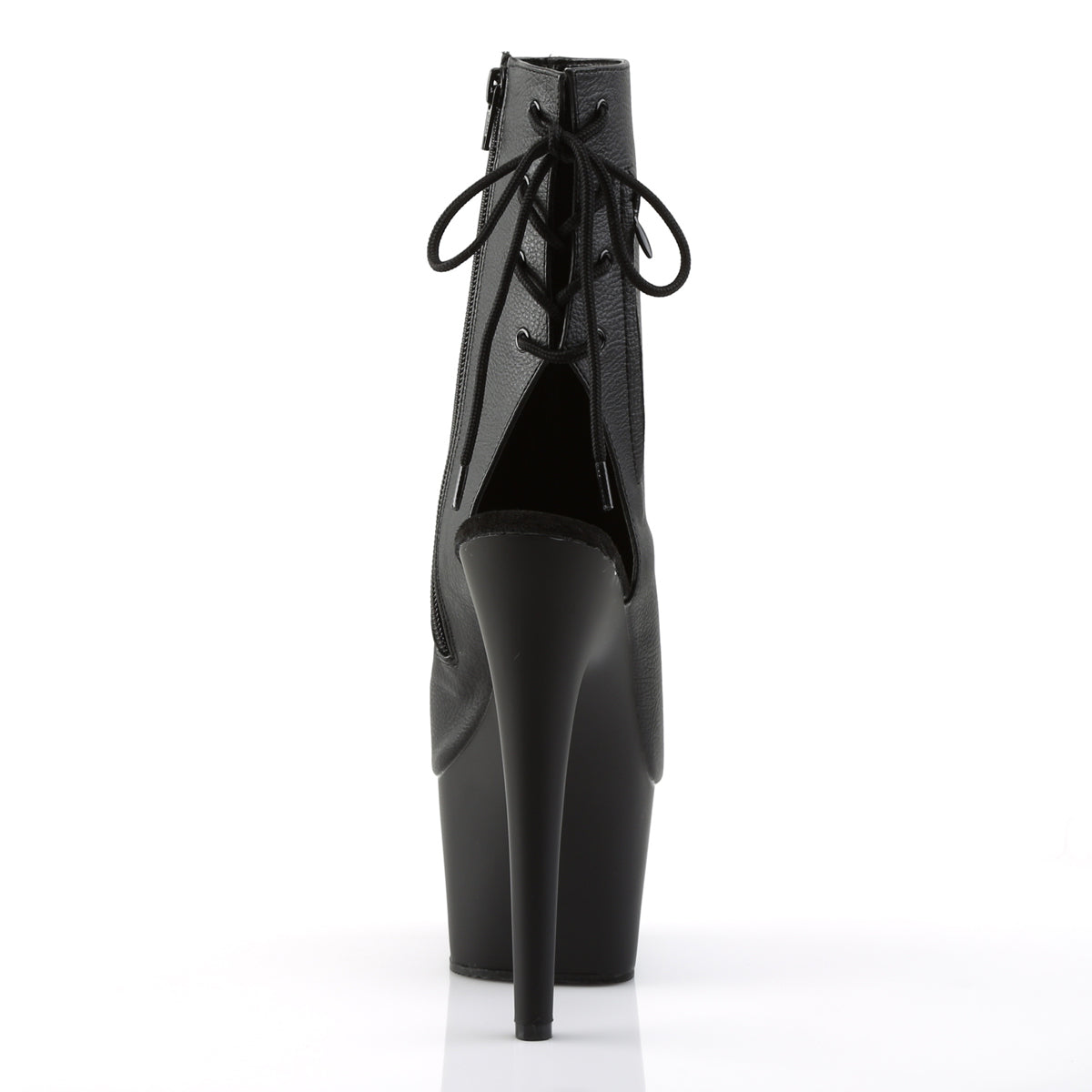 ADORE-1018 7" Heel, 2 3/4" PF Open Toe/Heel Ankle Boot, Side Zip