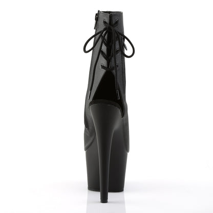 ADORE-1018 7" Heel, 2 3/4" PF Open Toe/Heel Ankle Boot, Side Zip