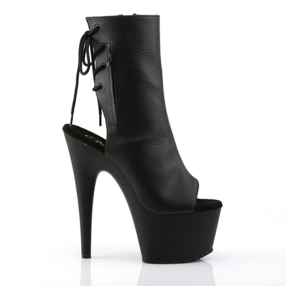 ADORE-1018 7" Heel, 2 3/4" PF Open Toe/Heel Ankle Boot, Side Zip