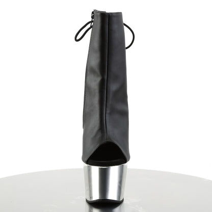 ADORE-1018 7" Heel, 2 3/4" PF Open Toe/Heel Ankle Boot, Side Zip