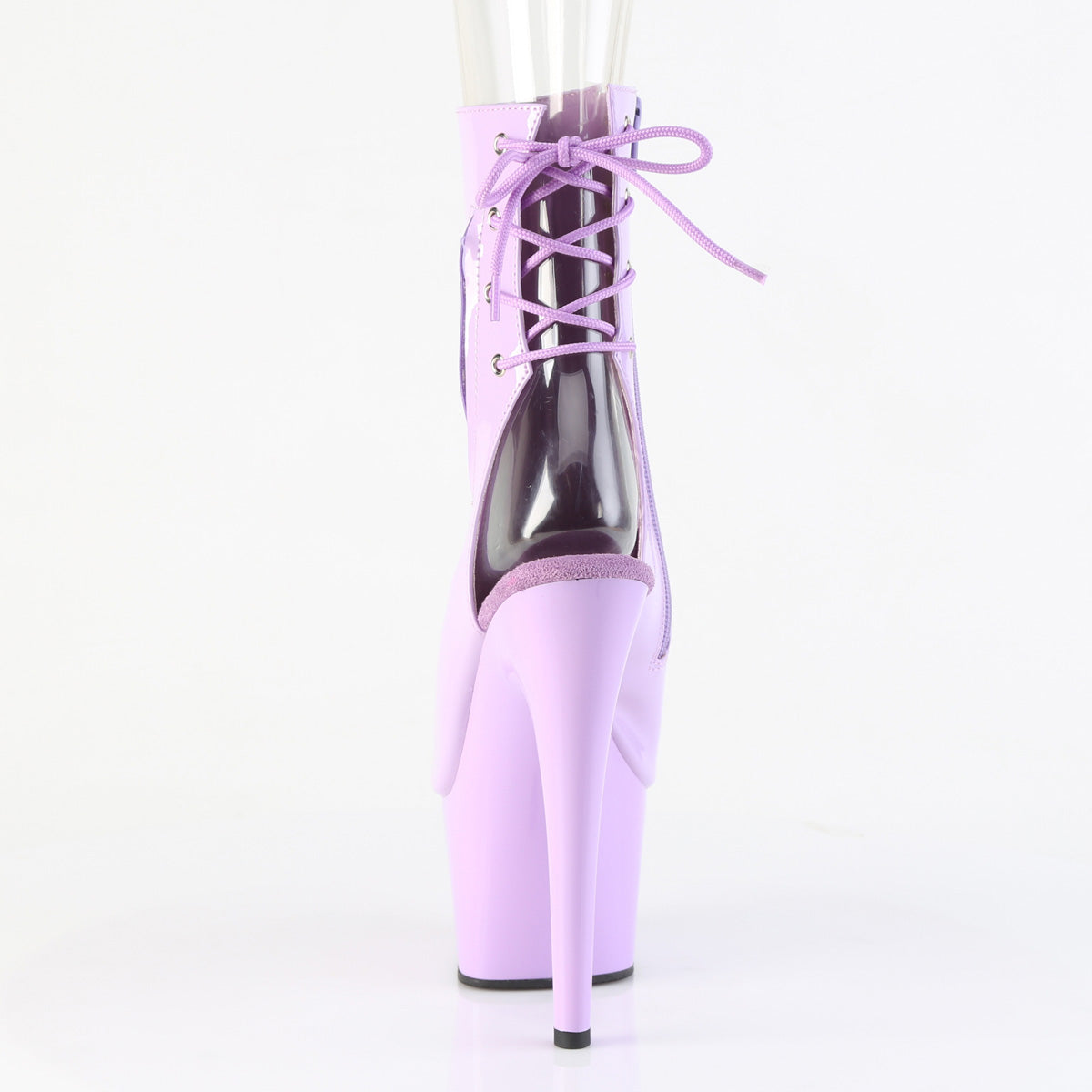 ADORE-1018 7" Heel, 2 3/4" PF Open Toe/Heel Ankle Boot, Side Zip