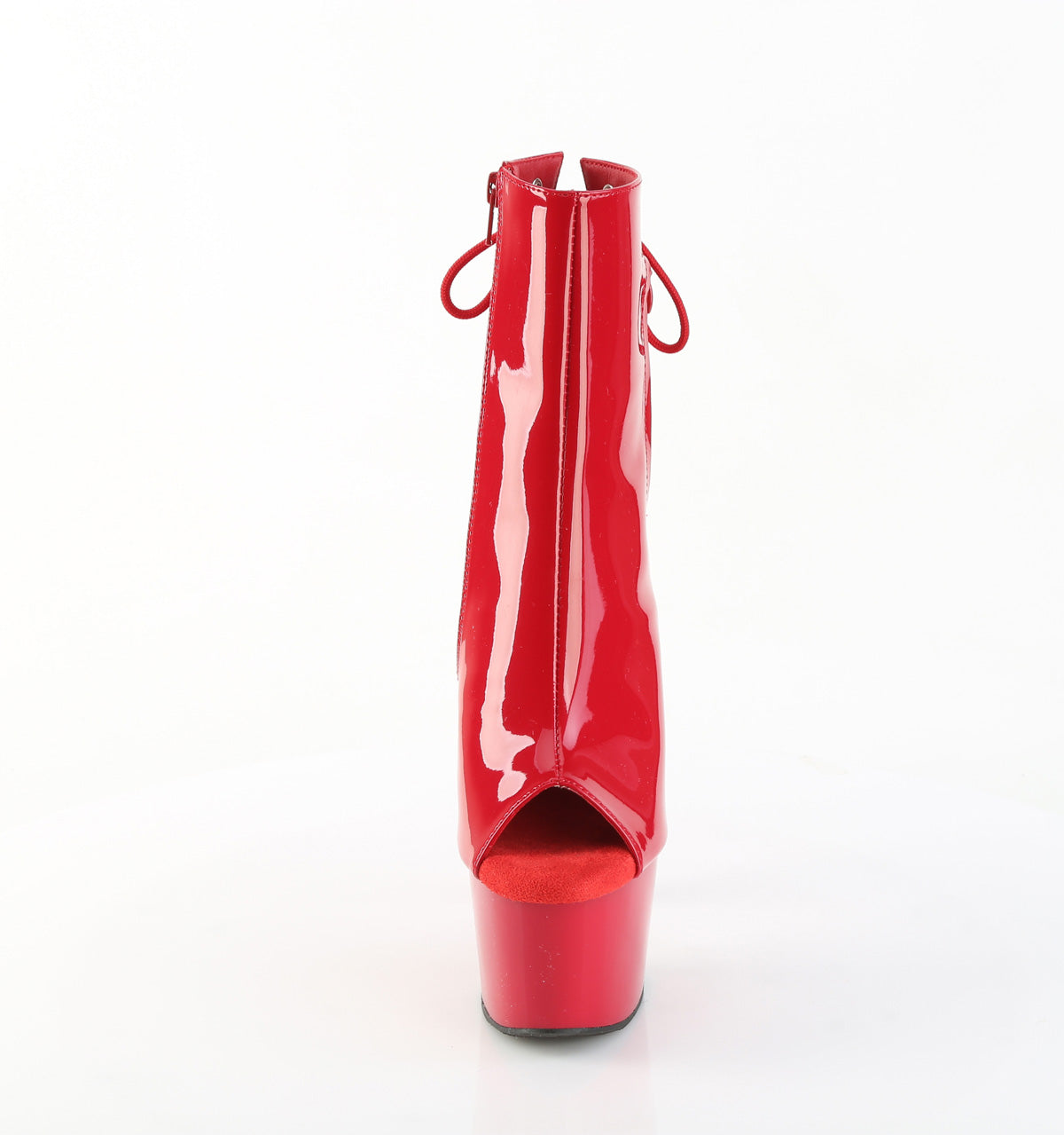 ADORE-1018 7" Heel, 2 3/4" PF Open Toe/Heel Ankle Boot, Side Zip