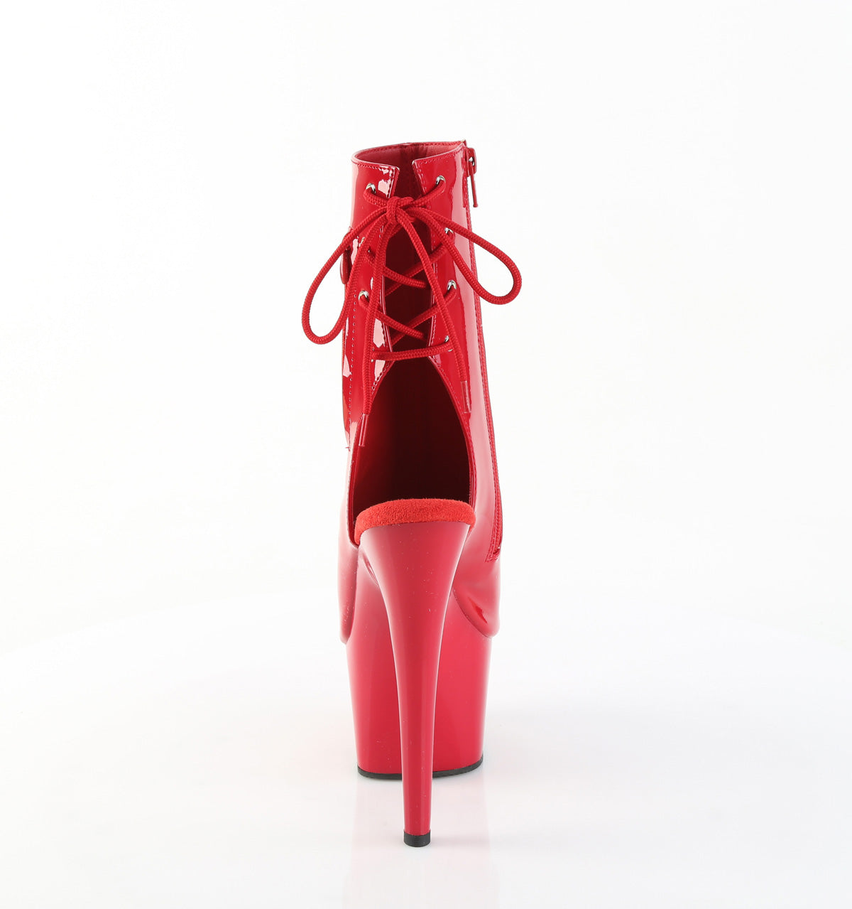ADORE-1018 7" Heel, 2 3/4" PF Open Toe/Heel Ankle Boot, Side Zip