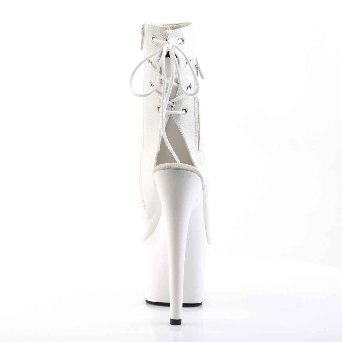 ADORE-1018 7" Heel, 2 3/4" PF Open Toe/Heel Ankle Boot, Side Zip