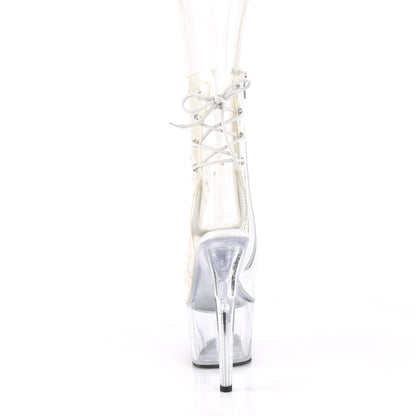ADORE-1018C-2 *7" Heel, 2 3/4" PF Open Toe/Heel Ankle Boot, Side Zip