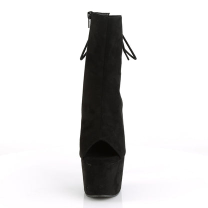 ADORE-1018FS *7" Heel, 2 3/4" PF Open Toe/Heel Ankle Boot, Side Zip