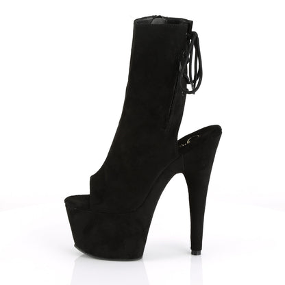 ADORE-1018FS *7" Heel, 2 3/4" PF Open Toe/Heel Ankle Boot, Side Zip
